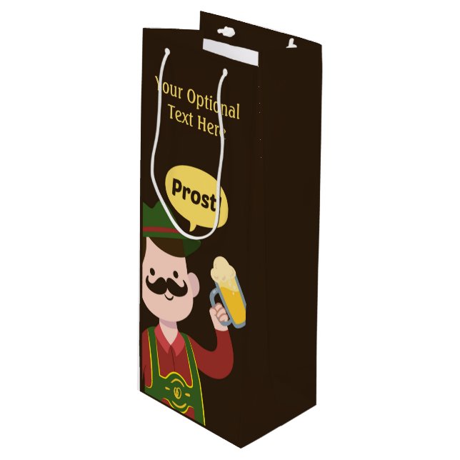 Oktoberfest custom gift bag (Front Angled)