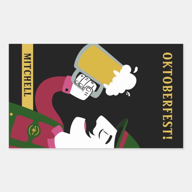 Oktoberfest custom name & text stickers (Front)