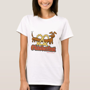 Oktoberfest Dachshund and Pretzel T-Shirt