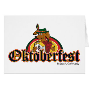 OKTOBERFEST Dachshund Playing Accordian