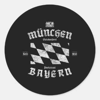 Oktoberfest Deutschland Ger Beer Festival Classic Round Sticker