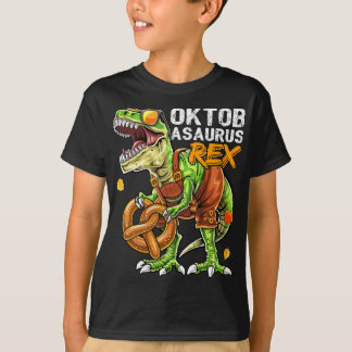 Oktoberfest Dinosaur Lederhosen Bavarian Costume G T-Shirt