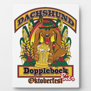 Oktoberfest Dopplebock Dachshund Plaque