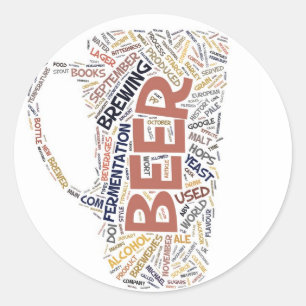 Oktoberfest Drinking Classic Round Sticker