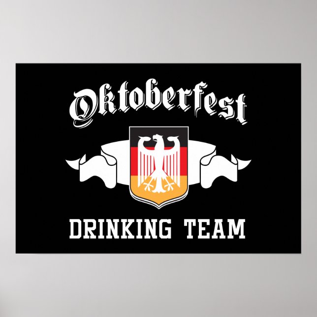 Oktoberfest drinking team poster (Front)