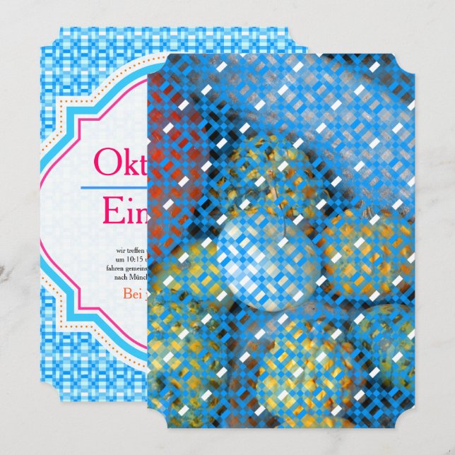 Oktoberfest Einladung Invitation (Front/Back)