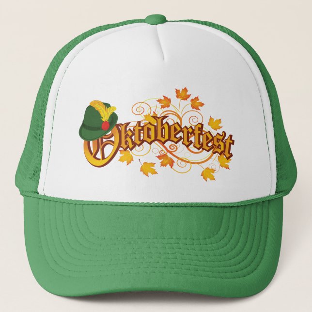 Oktoberfest Fall Trucker Hat (Front)