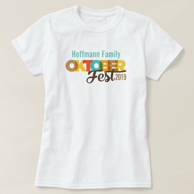 Oktoberfest Family Celebration T-Shirt (Design Front)