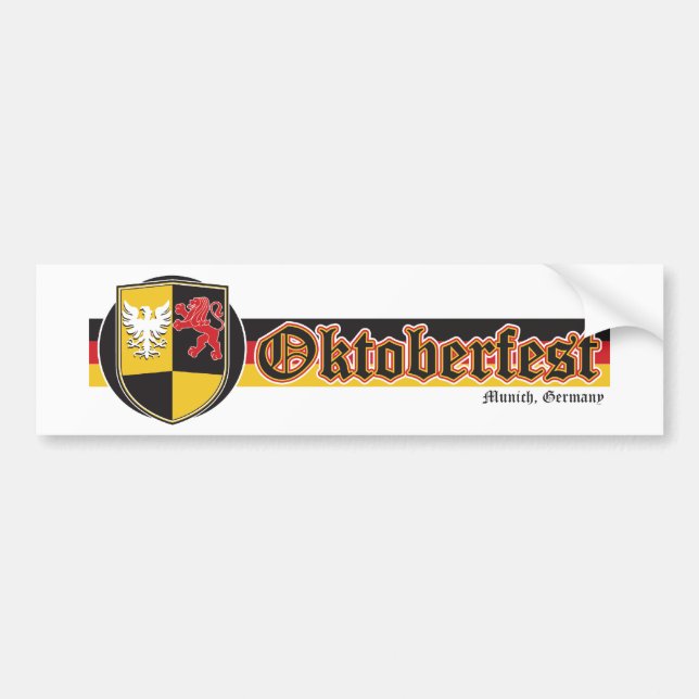 Oktoberfest-Fest-Banner Bumper Sticker (Front)
