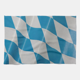 Oktoberfest Flag Colours Bavaria Bayern Tea Towel