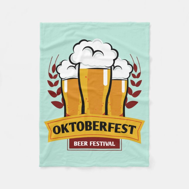 Oktoberfest fleece blanket (Front)