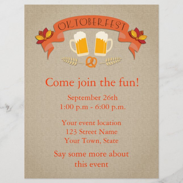 Oktoberfest Flyer (Front)