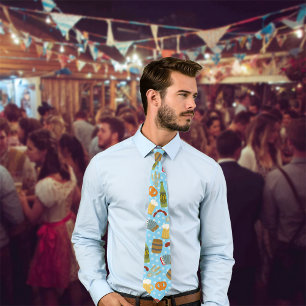 Oktoberfest Food and Drink Tie