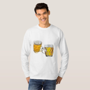 Oktoberfest Friends Two Beer Glasses Funny T-Shirt