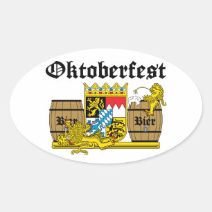 Oktoberfest - From Leon drunkards Oval Sticker