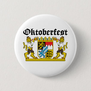 Oktoberfest - From Leon with beer 6 Cm Round Badge
