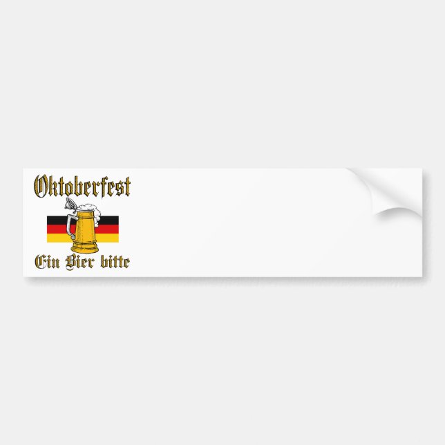 Oktoberfest Gear Bumper Sticker (Front)