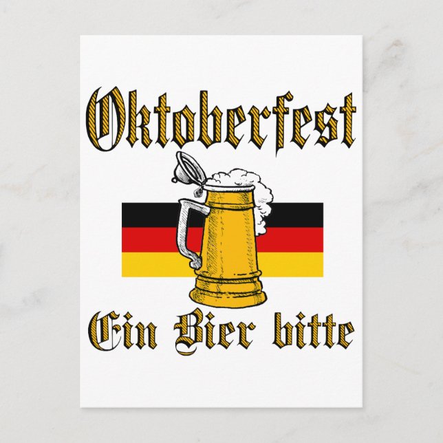 Oktoberfest Gear Postcard (Front)