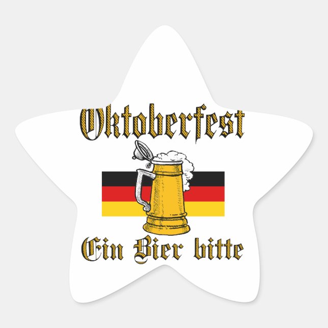 Oktoberfest Gear Star Sticker (Front)