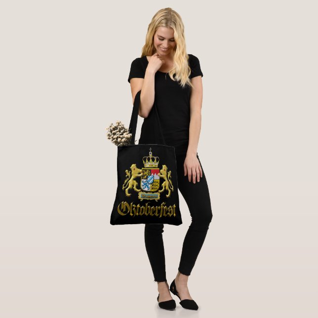 Oktoberfest Genuine Bavaria Crest Golden Gilt  Tote Bag (On Model)