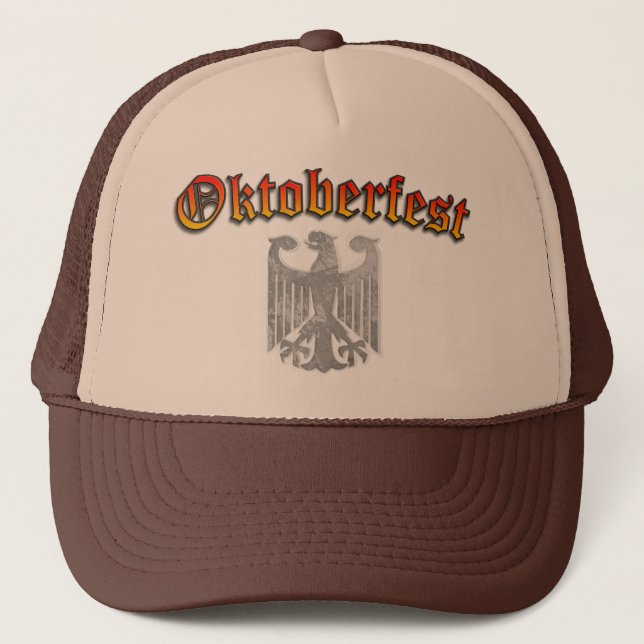 Oktoberfest German Beer Drinking Trucker Hat Prost (Front)