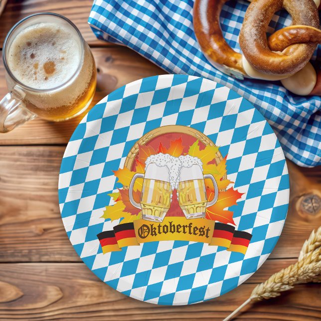 Oktoberfest German Beer Festival Paper Plate (Creator Uploaded)