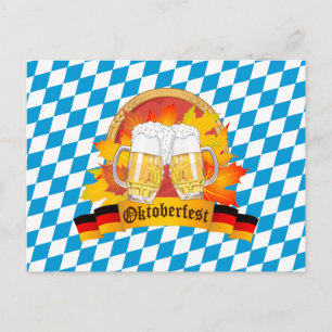 Oktoberfest German Beer Festival Postcard