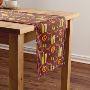 Oktoberfest German Beer Festival  Short Table Runner