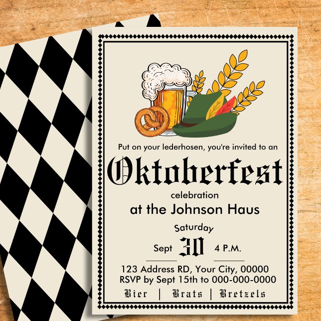 Oktoberfest German Beer Party Invitation (Creator Uploaded)