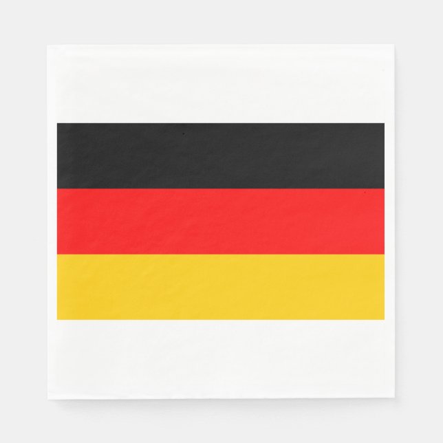 Oktoberfest German Flag Germany Theme Party Napkin (Front)