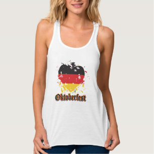 Oktoberfest German Flag Heart Tee