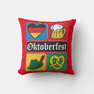 Oktoberfest German Icons Cushion