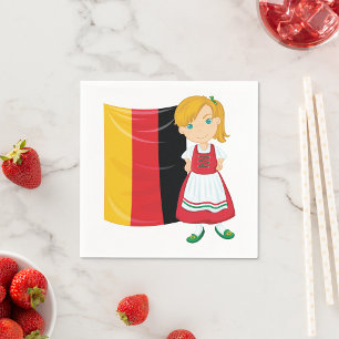 Oktoberfest Girl Paper Napkins