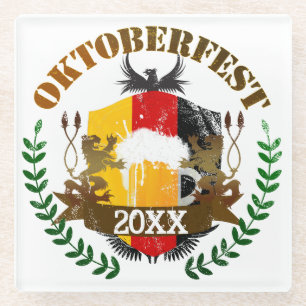 Oktoberfest Glass Coaster