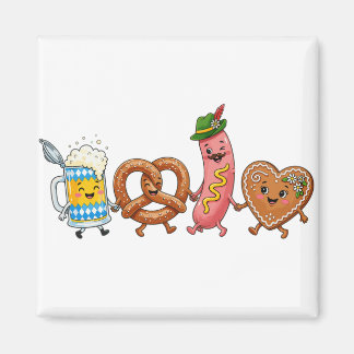 Oktoberfest Goose Lederhosen Bavar Holiday Magnet