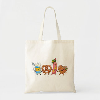 Oktoberfest Goose Lederhosen Bavar Holiday Tote Bag
