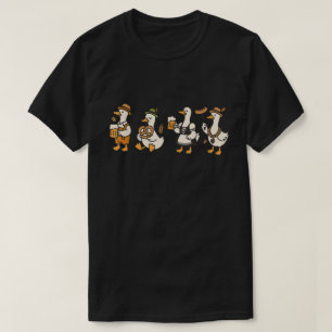 Oktoberfest Goose Party   Funny German Beer Art T-Shirt