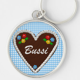 Oktoberfest Heart "Bussi" Key Ring