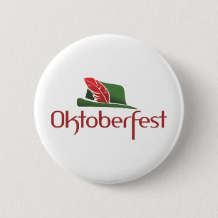 Oktoberfest Hut 6 Cm Round Badge
