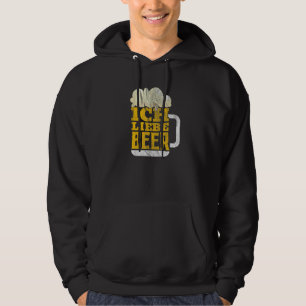Oktoberfest Ich Love Beer Retro German Bavarian Fe Hoodie