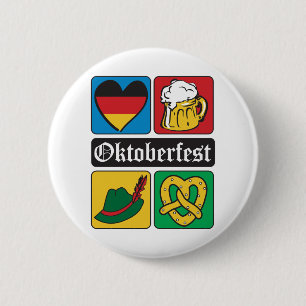 Oktoberfest Icons 6 Cm Round Badge