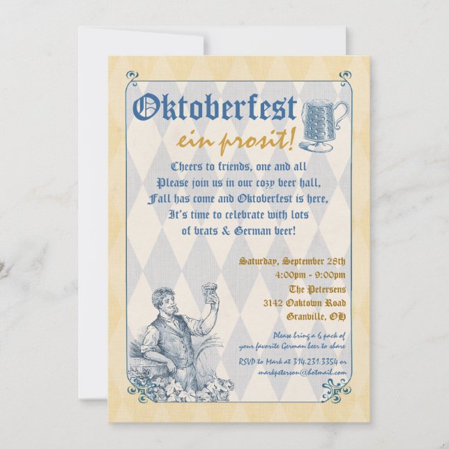 Oktoberfest Invitation (Front)