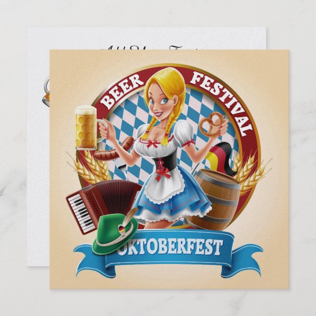 OKTOBERFEST Invitation (Front/Back)