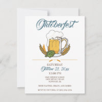 Oktoberfest Invitation, Beer Tasting Invite