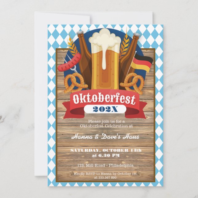Oktoberfest Invitation Card (Front)