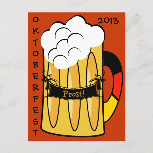 Oktoberfest Invitation Postcard (Front)