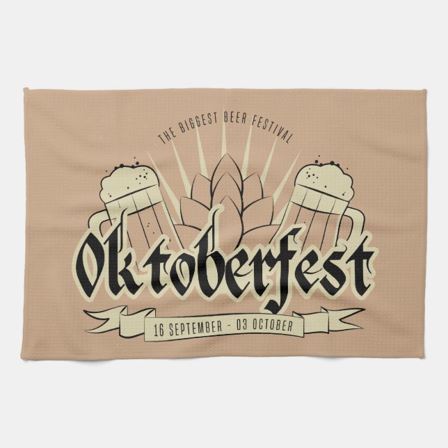 Oktoberfest kitchen towel (Horizontal)