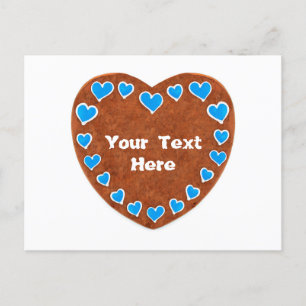 Oktoberfest Lebkuchen Herz mit Copy space für Text Postcard