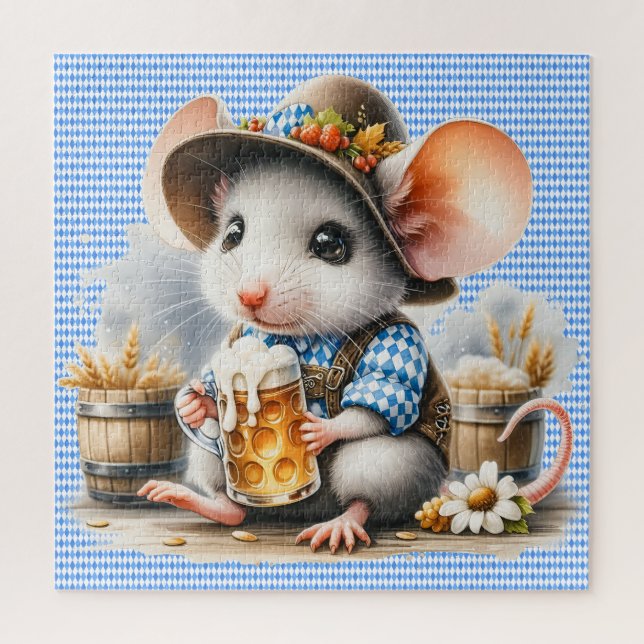 Oktoberfest Mouse Puzzle (Vertical)