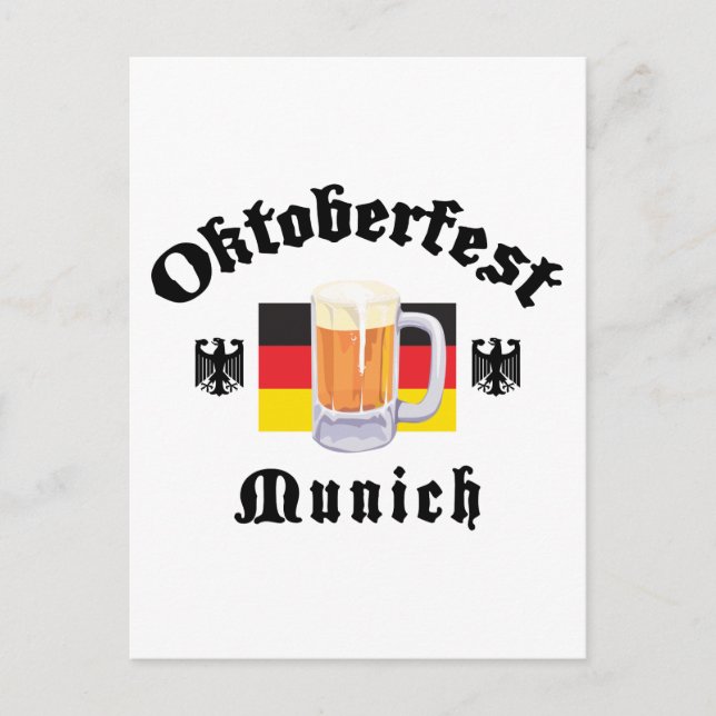 Oktoberfest Munich Gift Postcard (Front)